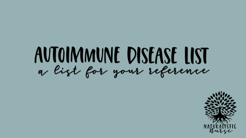 autoimmune disease list