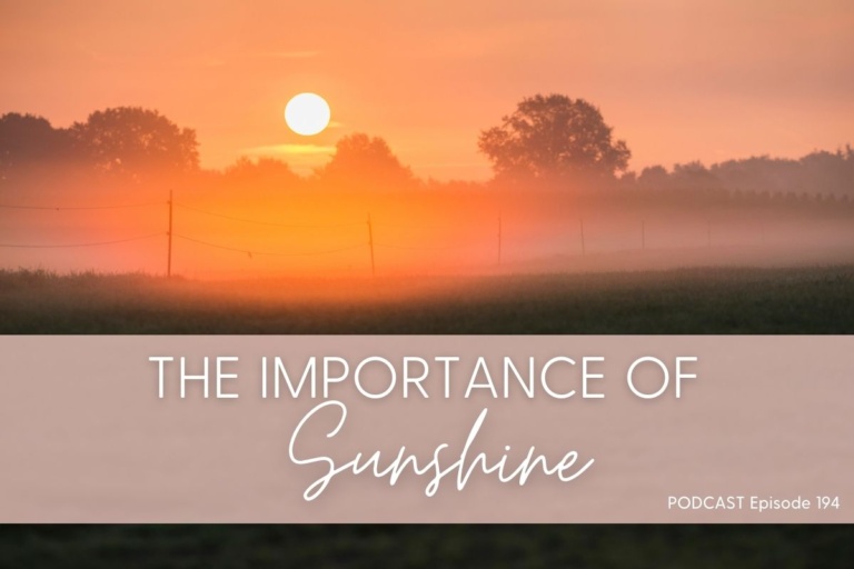why sunshine is important