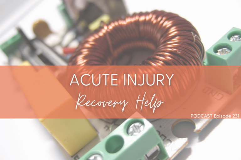 acute injury recovery